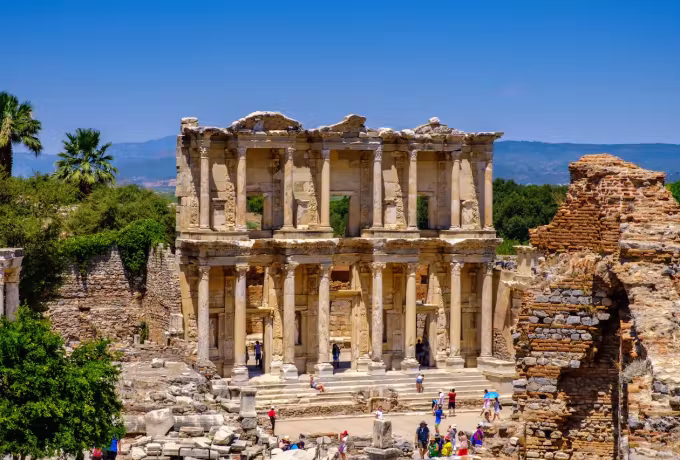 Library of Celsus at the ancient city of Ephesus